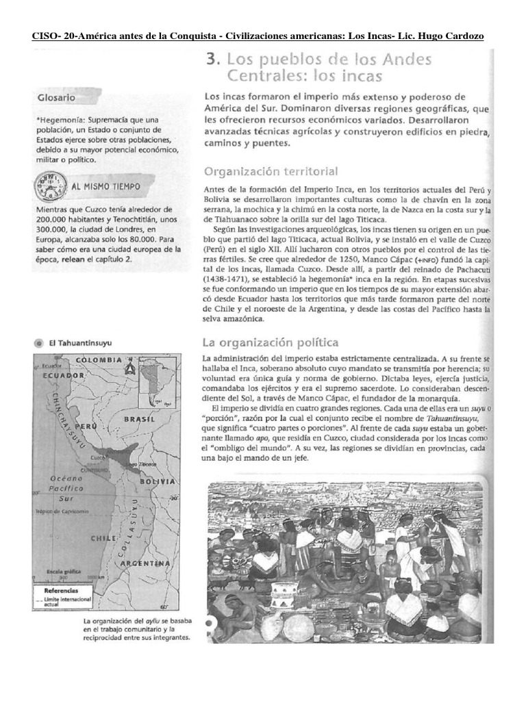 CISO-20-América Antes de La Conquista - Los Incas | PDF