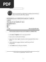 Peperiksaan Pertengahan Tahun Matematik Tingkatan 4 Kertas 2