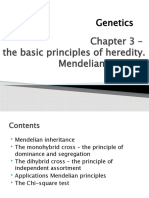 Genetics - Chapter 3 - Mendel Inheritance-Basic Principle of Heredity