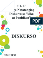 Fil 17-Diskurso