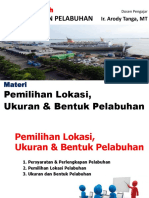 Perencanaan Pelabuhan - Materi Pemilihan Lokasi, Ukuran & Bentuk Pelabuhan