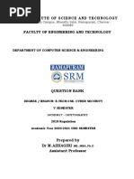 18cse381t - Cryptography Question Bank Cse