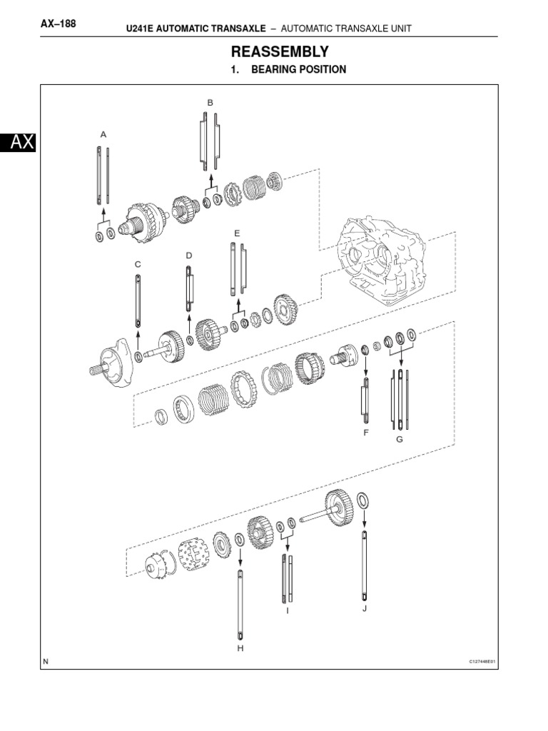 U241E Transmission Reassembly Guide | PDF | Clutch | Automatic Transmission