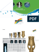 Pressure Chart For Fountain Jets: Druckbedarfstabelle