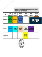 Cronograma II Examen Parcial