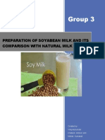 Group 3: Preparation of Soyabean Milk and Its Comparison With Natural Milk