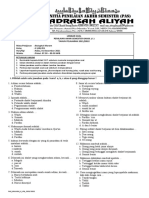 Soal Akhir Semester Bulughul Marom X IPA 2021/2022