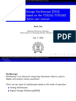 DSO Presentation on TDS210/TDS1002 Series User Manual
