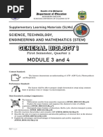 General Biology 1: MODULE 3 and 4