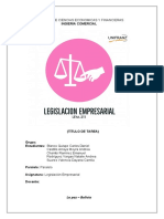 CARATULA LEGISLACION EMPRESARIAL