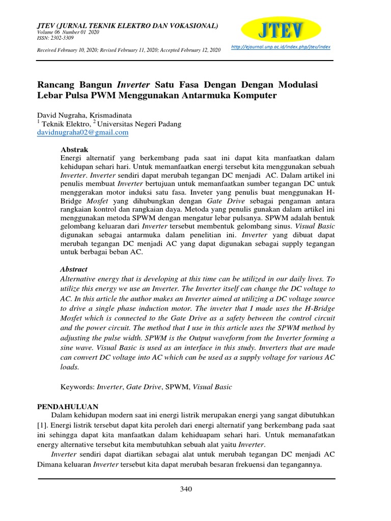 RANCANG BANGUN INVERTER | PDF