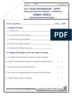 Examen Bimestral de Educación Cívica Iv Bimestre