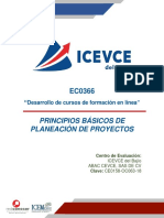 Principios Basicos de Planeacion de Proyectos EC0366