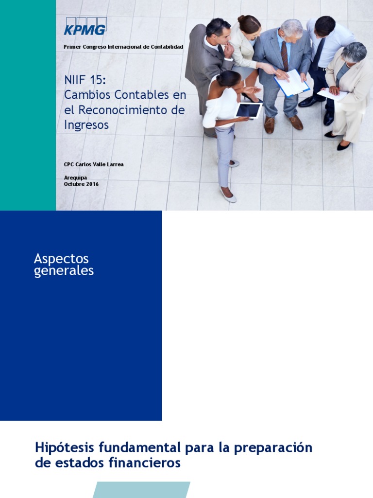 NIIF 15 Colegio Contadores Arequipa | PDF | normas internacionales de ...
