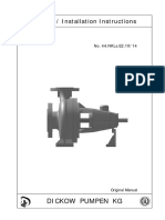 Operation and Installation Instructions for Dickow Pumpen KG Pumps