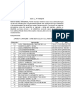 Edital homologa recadastramento de aposentados e pensionistas do fundo de previdência de Seberi RS