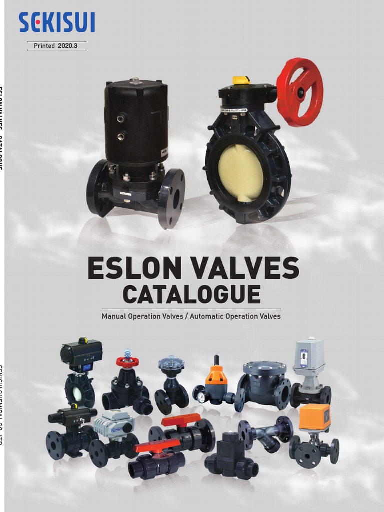 ESLON Valves Catalogue Overview | PDF | Valve | Actuator