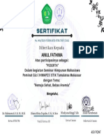 Sertifikat: Diberikan Kepada