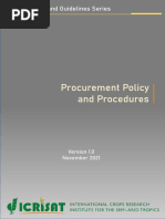 PSD - Procurement - Policy