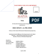 Title: Sample Title Page Format (Exe. Sum. GRP Report)