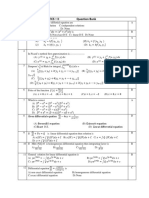 F E Mathematics - Ii Question Bank