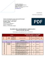 Clasa 0 2021-2022 Ordine Programa