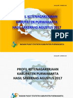 Profil Ketenagakerjaan Kabupaten Purwakarta Hasil Sakernas 2017