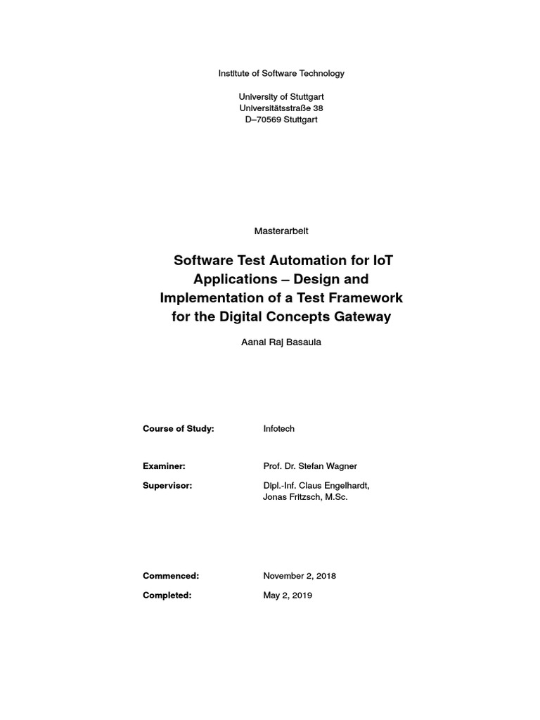 software testing thesis