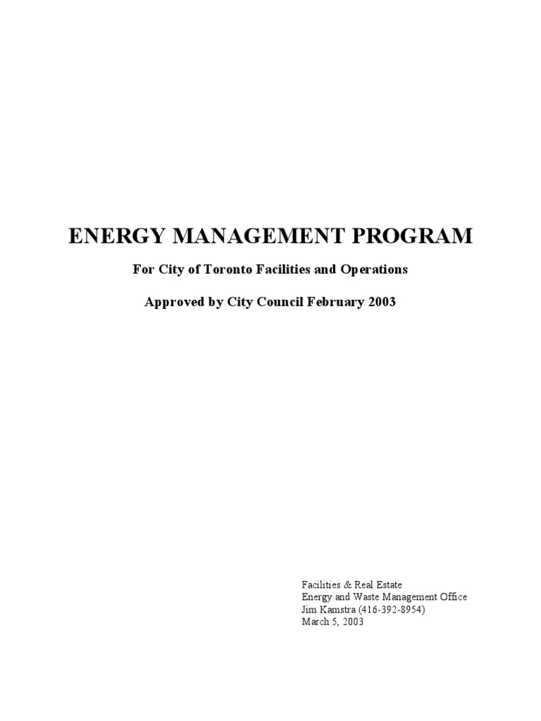 Energy Management Project 0203 PDF Sustainable Energy Energy