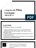 Aralin 11 Pagsulat NG Press Release at Panukalang Proyekto