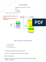 Cache Example: Main Memory Cache Size Block (Line) Size