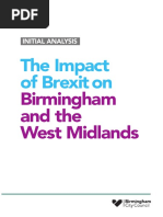 The Impact of Brexit On The West Midlands Inital Analysis 22nov18