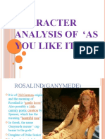 Character Analysis of As You Like It'
