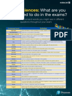 GCSE Sciences:: What Are You Being Asked To Do in The Exams?
