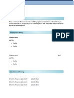 CORE CV Template 3