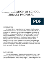 Beautification of School Library Proposal