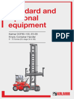 Standard and Optional Equipment: Kalmar DCF80-100, E5-E8 Empty Container Handler