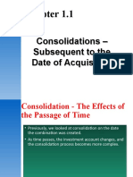 Consolidations - Subsequent To The Date of Acquisition