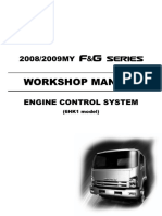 Isuzu Engine Control System 6HK1 Model 2008, 2009 MY F&G Series Workshop Manual