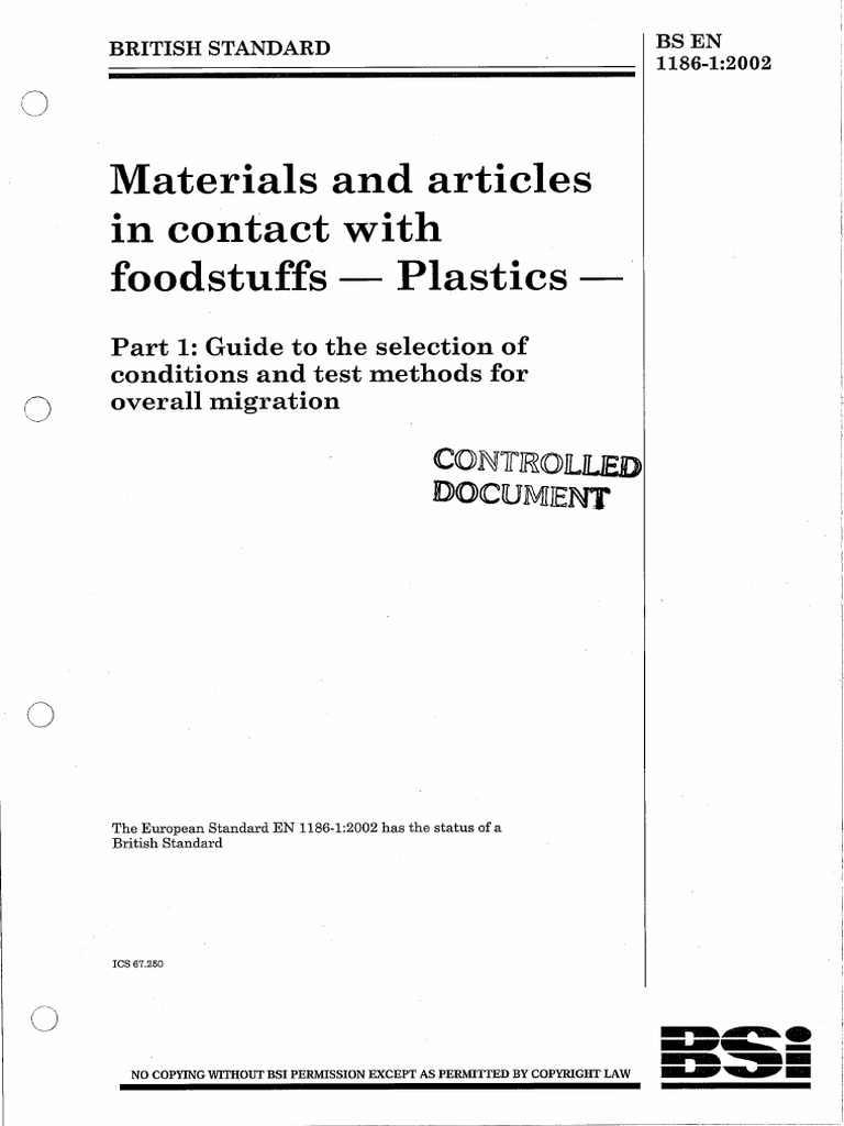 BS en 1186 1 2002 | PDF
