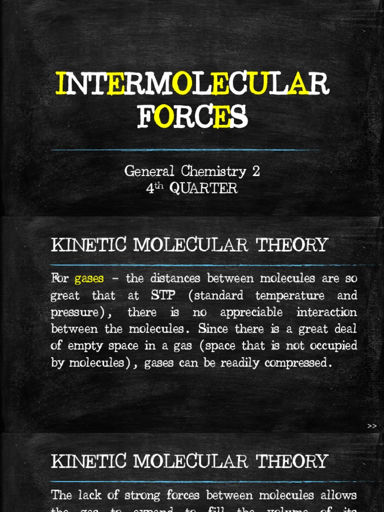 Intermolecular Forces in States of Matter | PDF | Intermolecular Force ...