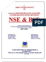 Comparative Study NSE - BSE