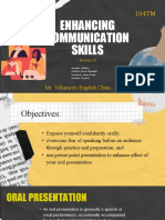 Enhancing Communication Skills: Mr. Villamin's English Class