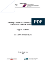 Smernice Za Projektovanje, Gradjenje, Odrzavanje I Nadzor Na Putevima