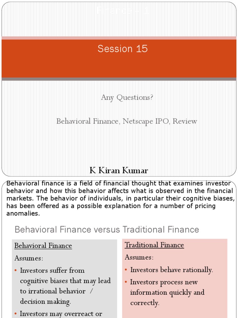 Understanding the Netscape IPO Examining the Rationale and