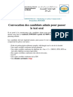 Avis LP MAC 2019 2020 Convocation Au Test Oral