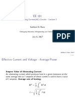 Alternating Current (AC) Circuits: Lecture 2: Saddam H. Razo