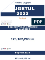 Prezentare: Proiectul Bugetul Municipiului Ungheni Pentru Anul 2022