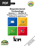 Empowerment Technology: Quarter 1 - Module 8