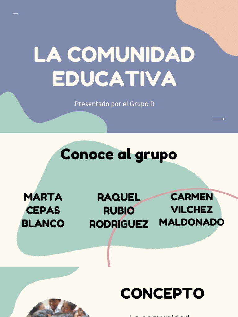 Definición y Composición de la Comunidad Educativa | PDF | Maestros ...